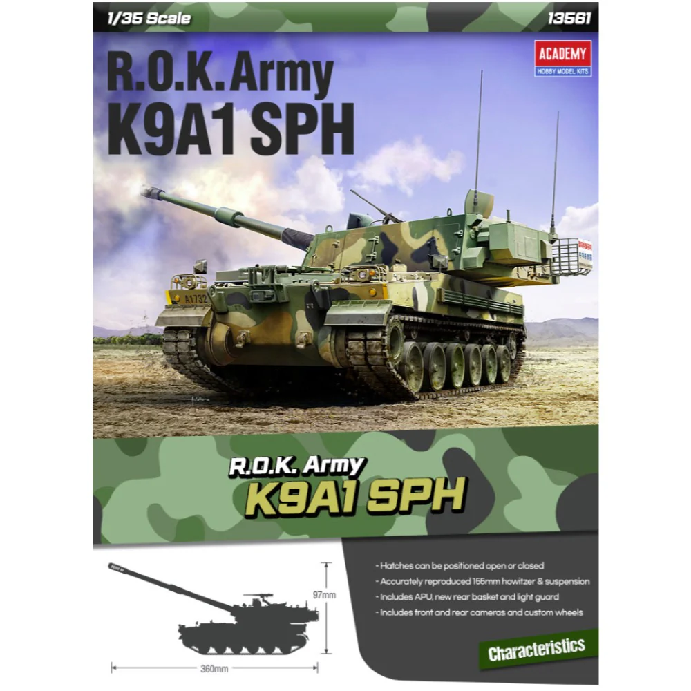 Academy 1/35 R.O.K. Army K9A1 SPH - Image 2