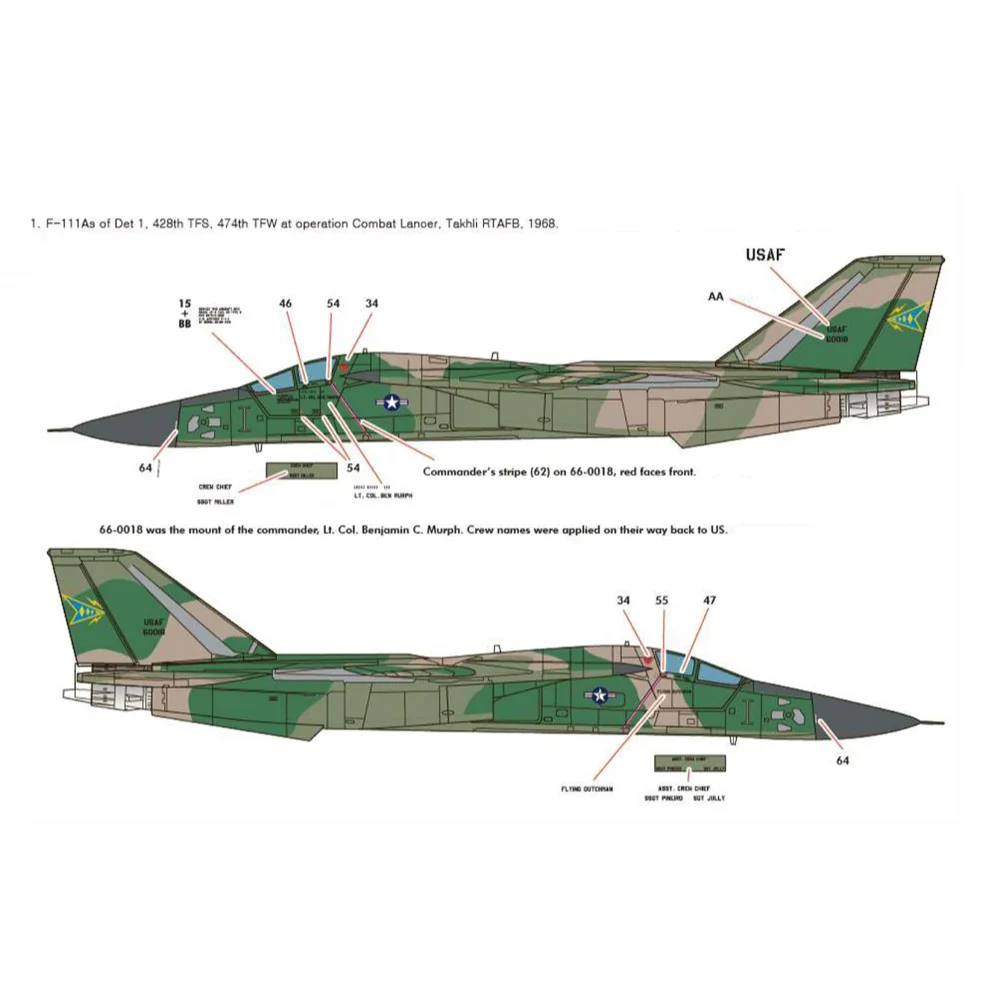 Academy 12360 1/48 USAF F-111A Aardvark "Vietnam War" - Image 4