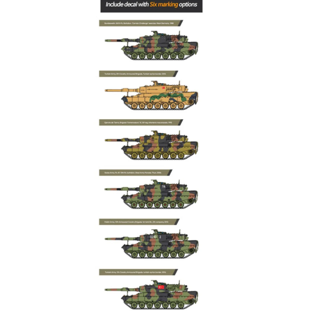 Academy 13428 1/72 German Army Leopard 2A4 - Image 5