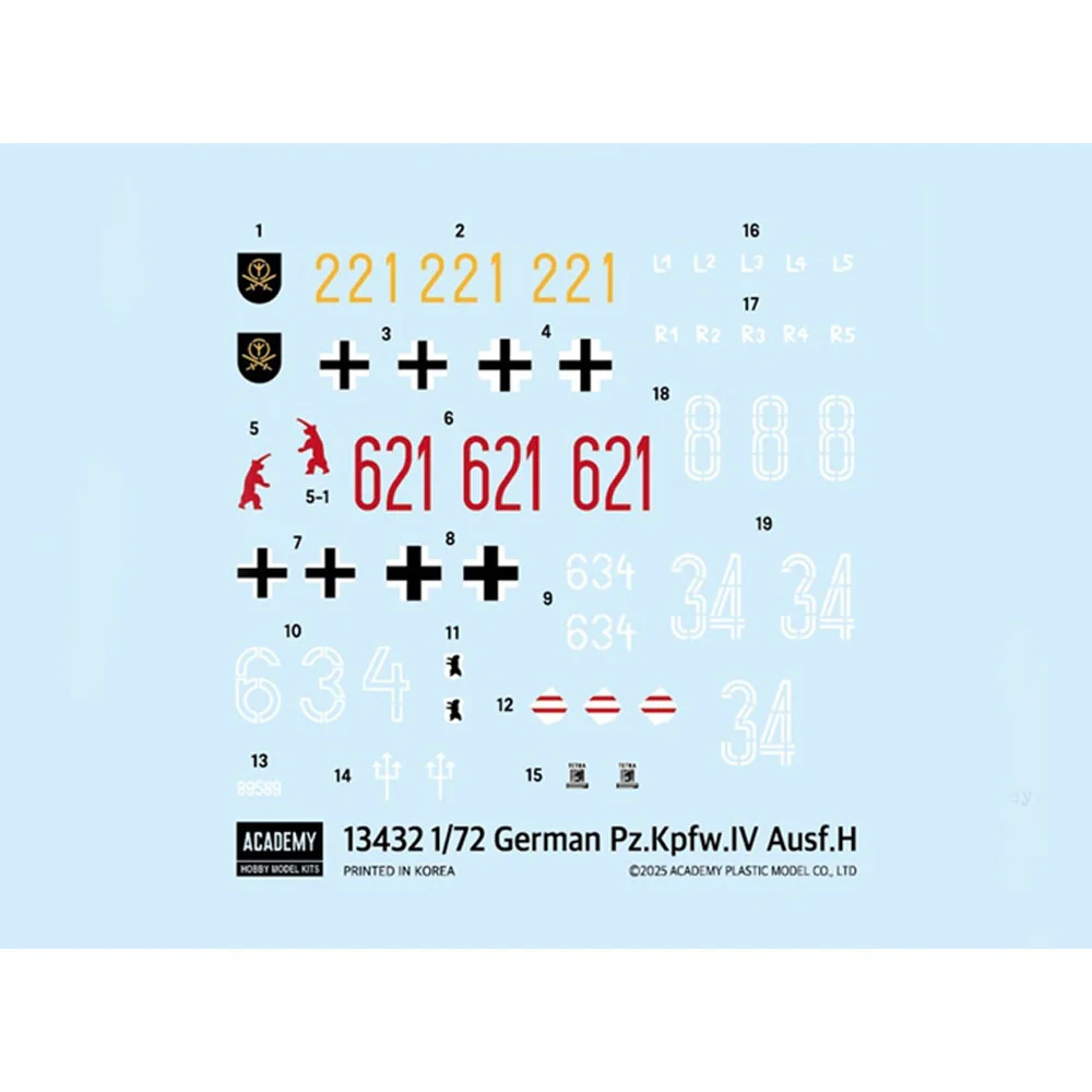 Academy 13432 1/72 Pz.Kpfw IV Ausf H Medium Tank - Image 3