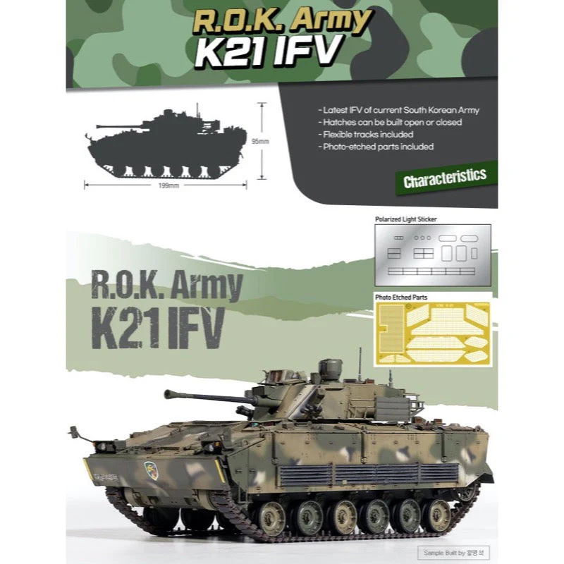 Academy 13566 1/35 R.O.K. Army K21 IFV - Image 3