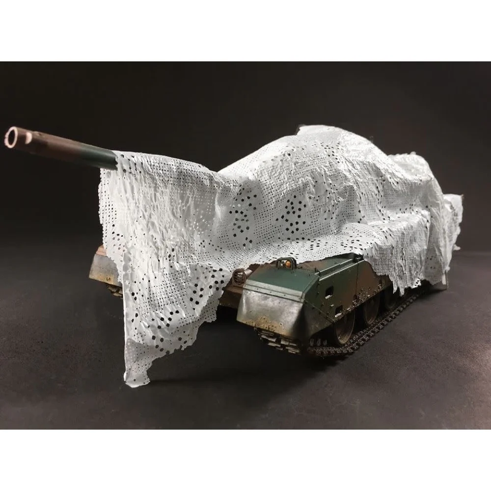 AFV AC35021 1/35 Extra Thin Camouflage Net-Snow Gray - Image 2