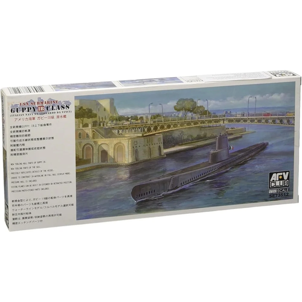AFV SE73512 1/350 USN Guppy LB Class Submarine (SS Leonardo Da Vinci) - Image 2