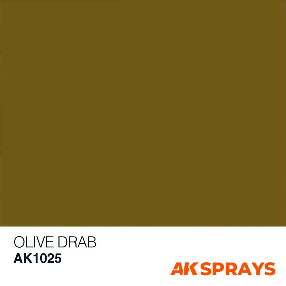 AK Interactive 1025 Olive Drab Spray Paint 150ml - Image 2