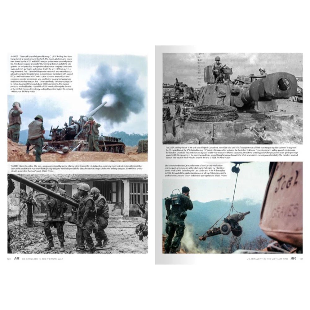 AK Interactive 130007 Book American Artillery In Vietnam Vol.2 English - Image 10