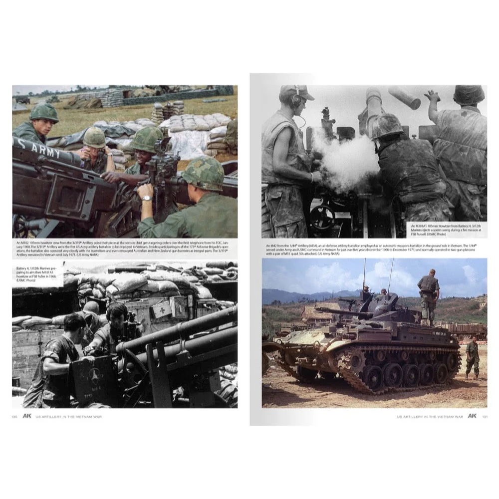 AK Interactive 130007 Book American Artillery In Vietnam Vol.2 English - Image 11