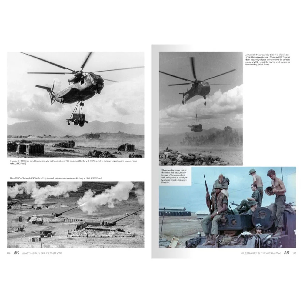 AK Interactive 130007 Book American Artillery In Vietnam Vol.2 English - Image 12