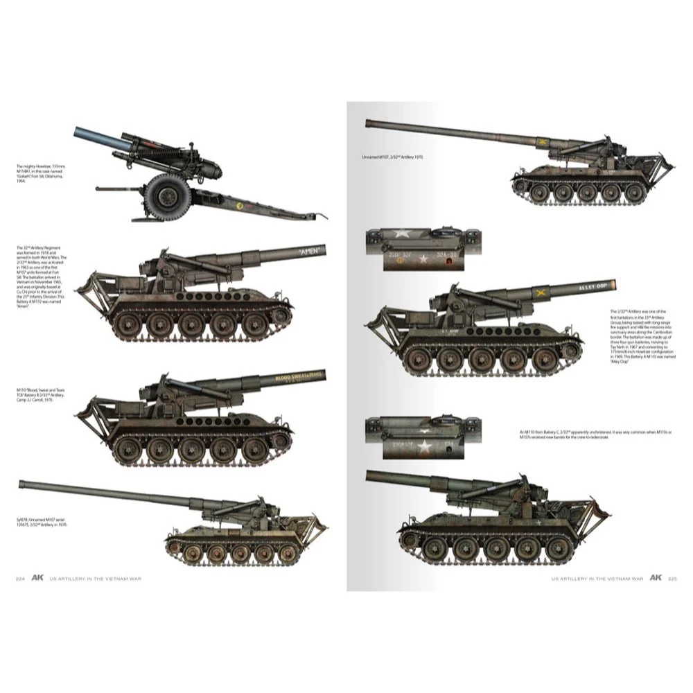 AK Interactive 130007 Book American Artillery In Vietnam Vol.2 English - Image 17