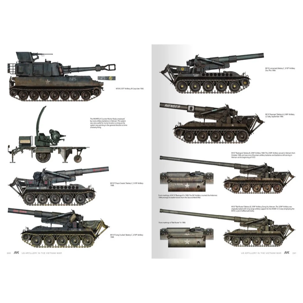 AK Interactive 130007 Book American Artillery In Vietnam Vol.2 English - Image 18
