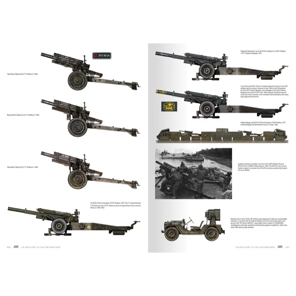 AK Interactive 130007 Book American Artillery In Vietnam Vol.2 English - Image 19