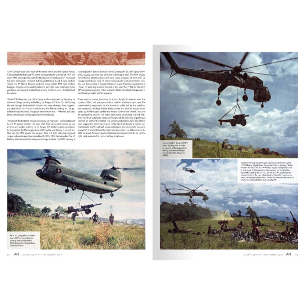 AK Interactive 130007 Book American Artillery In Vietnam Vol.2 English - Image 6