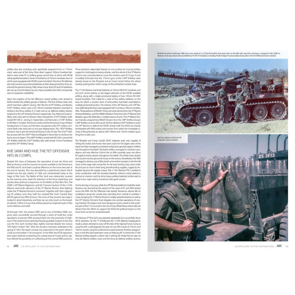 AK Interactive 130007 Book American Artillery In Vietnam Vol.2 English - Image 8