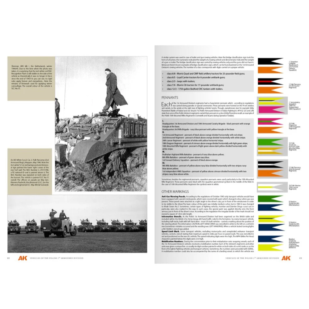 AK Interactive 130010 Book Vehicles Of The Polish 1st Armoured Division Camouflage Profile Guide English - Image 4