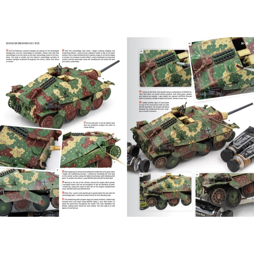 Ak Interactive 130020 Modelling WW2 Light Tanks And Armoured Vehicles - Image 3