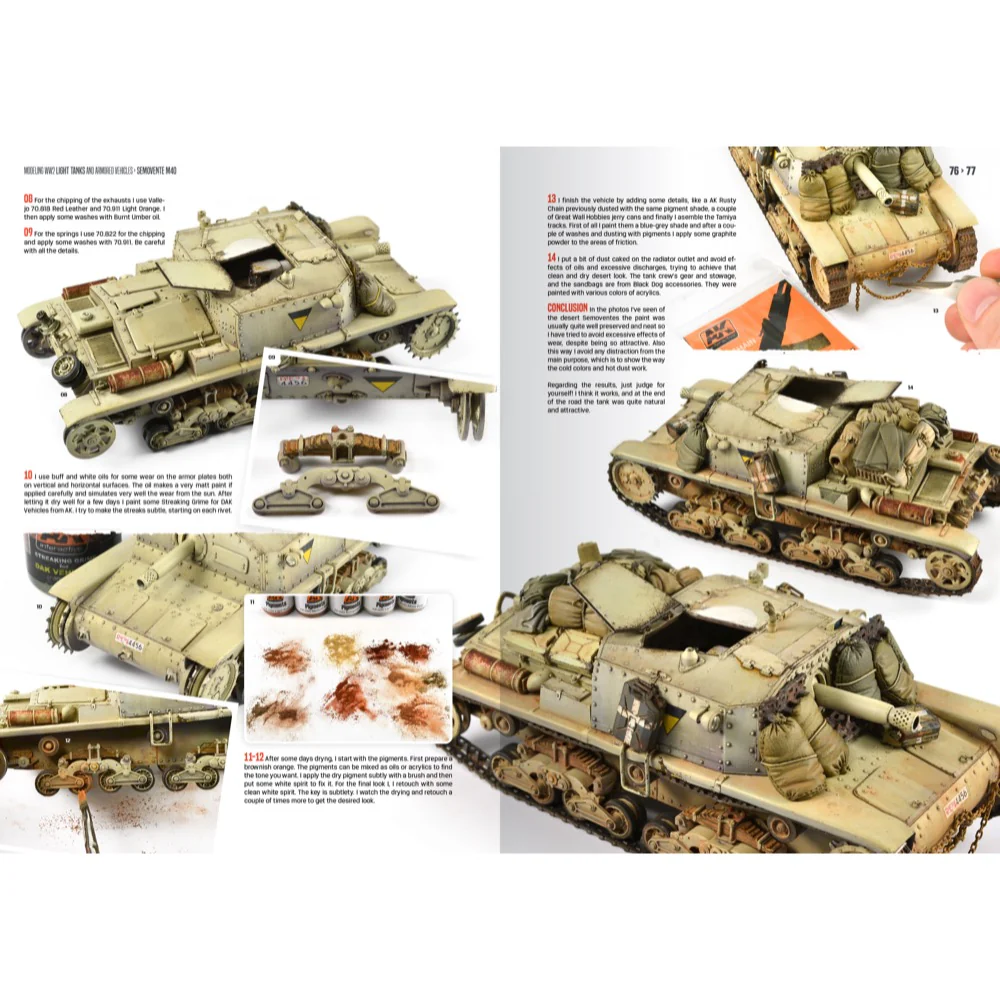 Ak Interactive 130020 Modelling WW2 Light Tanks And Armoured Vehicles - Image 4