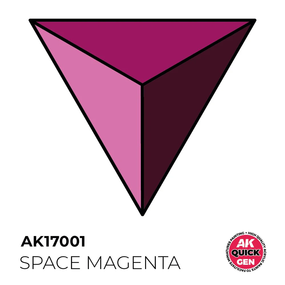AK Interactive 17001 Quick Gen Space Magenta 18ml Acrylic Paint - Image 2