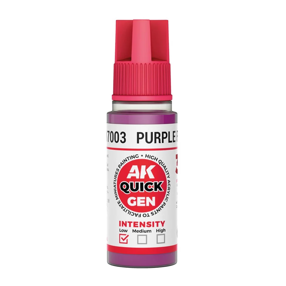 AK Interactive 17003 Quick Gen Purple Flesh 18ml Acrylic Paint