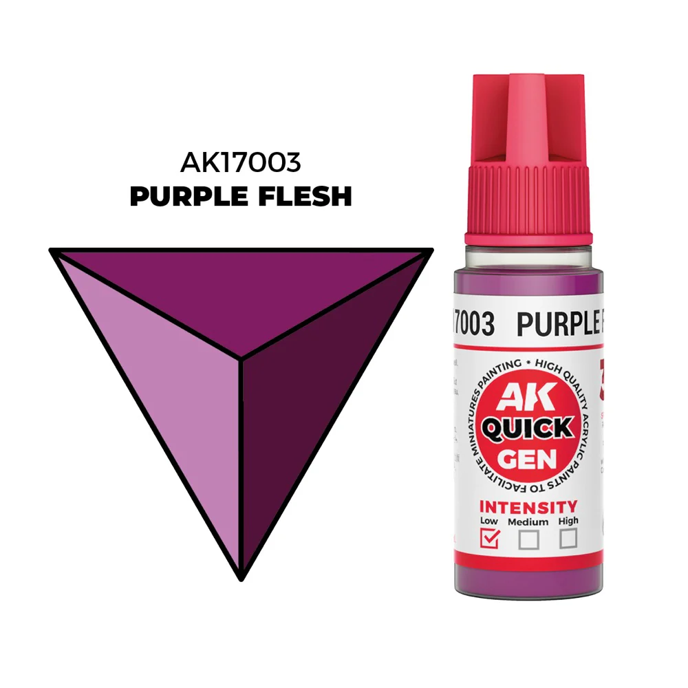 AK Interactive 17003 Quick Gen Purple Flesh 18ml Acrylic Paint - Image 2