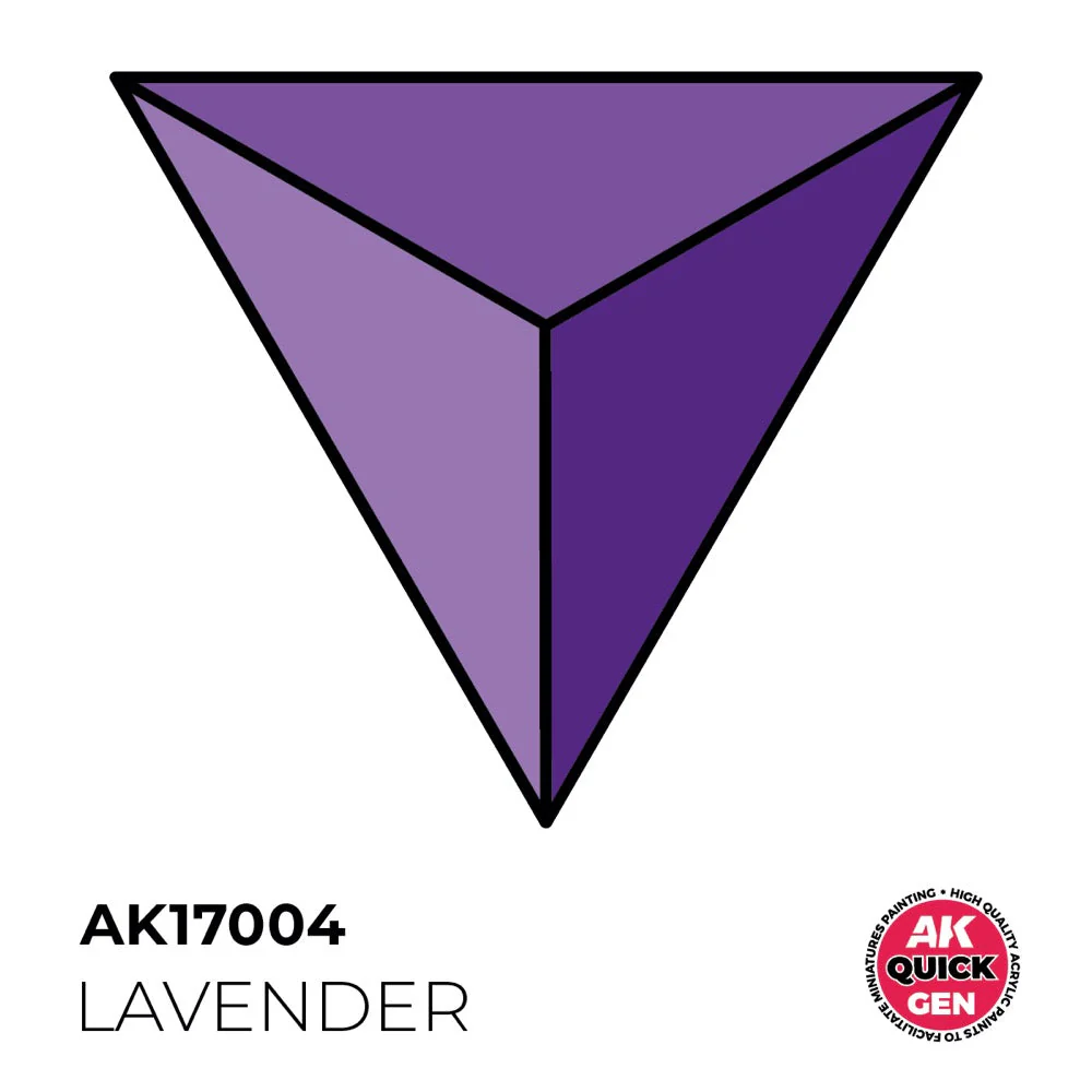 AK Interactive 17004 Quick Gen Lavender 18ml Acrylic Paint - Image 2