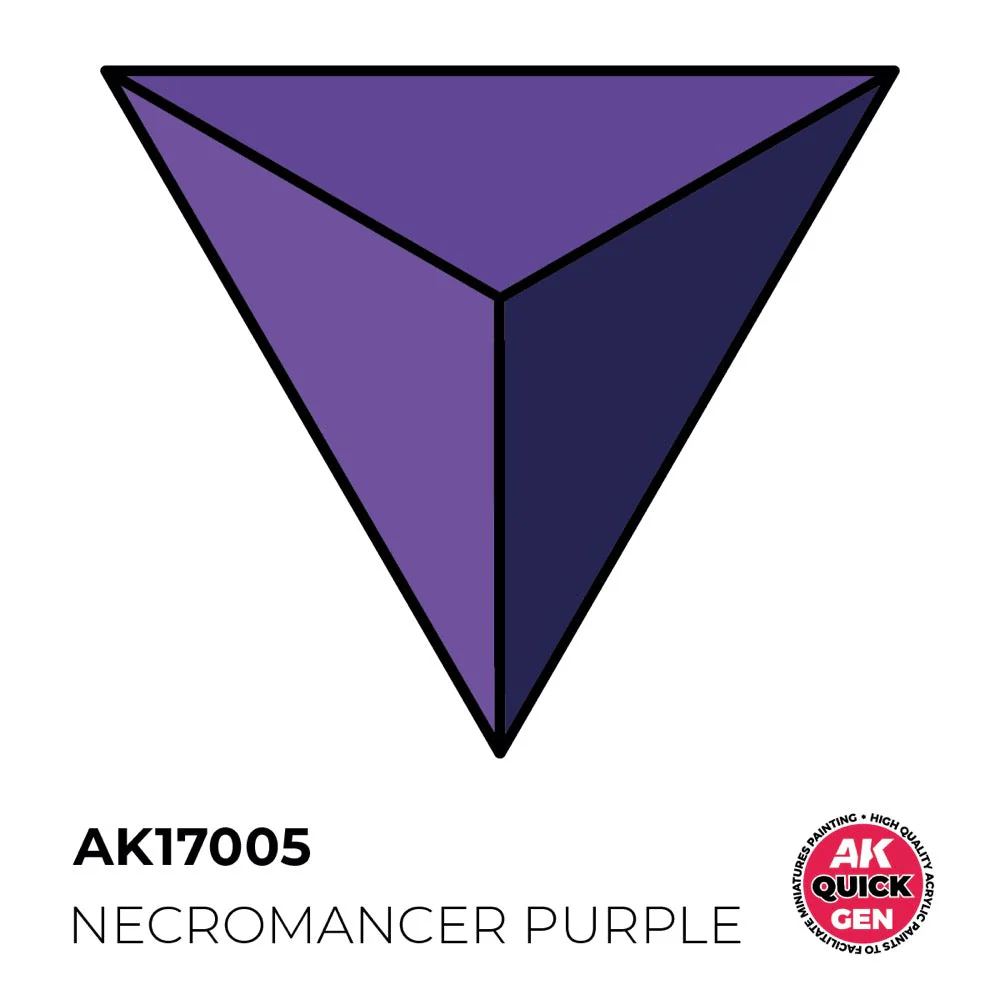 AK Interactive 17005 Quick Gen Necromancer Purple 18ml Acrylic Paint - Image 2