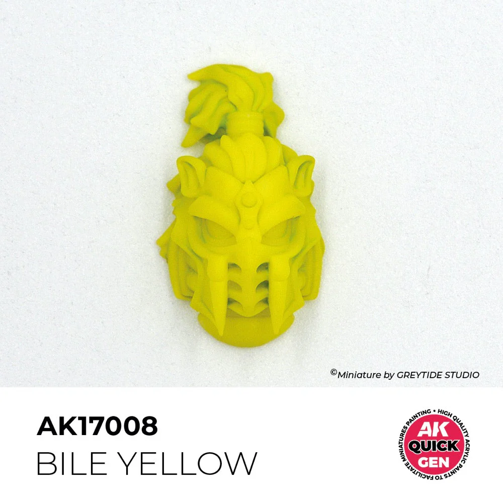AK Interactive 17008 Quick Gen Bile Yellow 18ml Acrylic Paint - Image 3