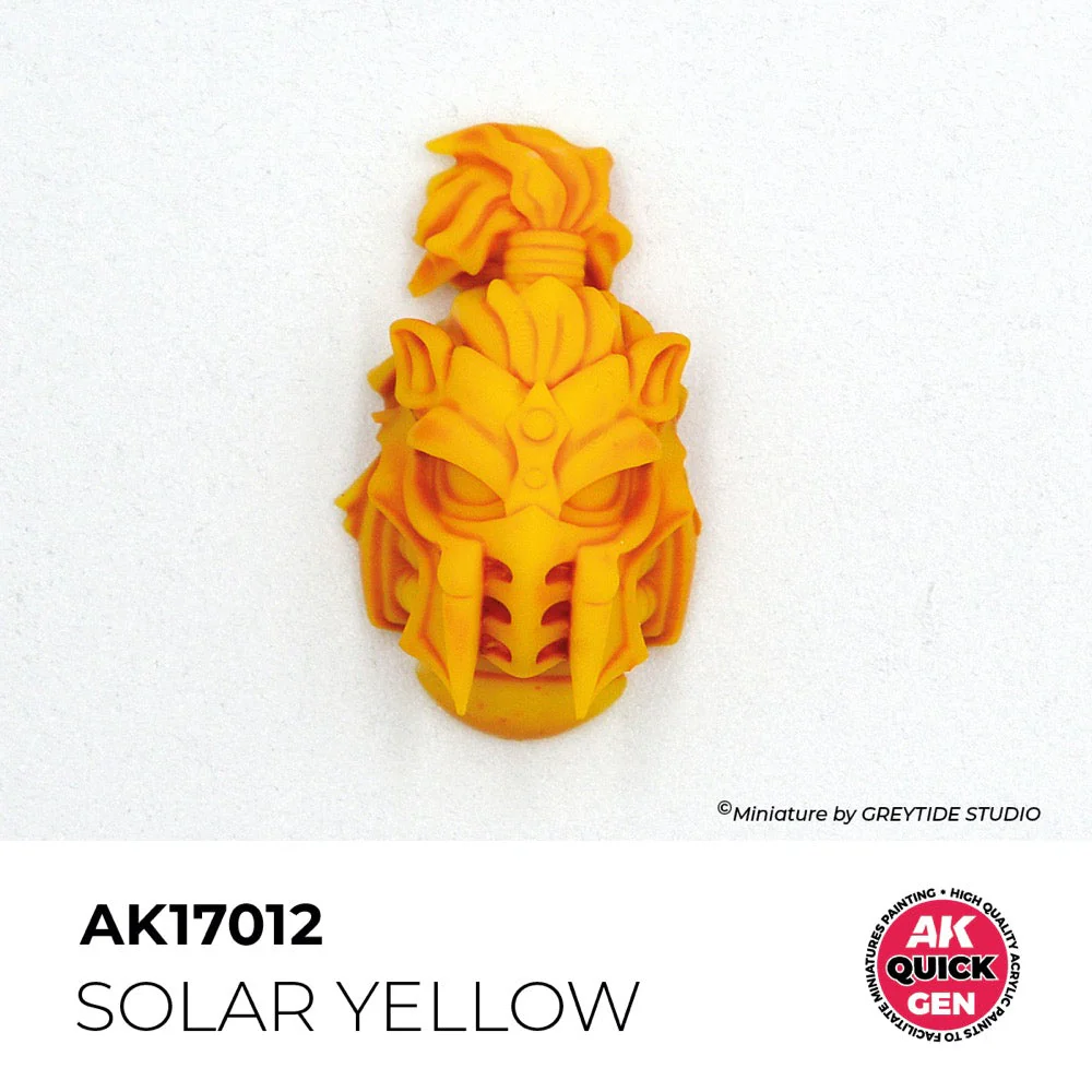 AK Interactive 17012 Quick Gen Solar Yellow 18ml Acrylic Paint - Image 3