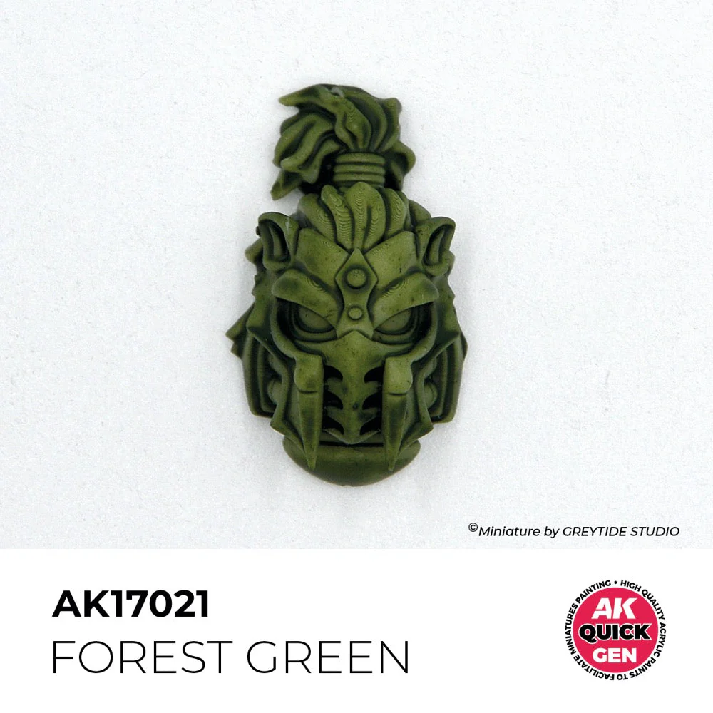 AK Interactive 17021 Quick Gen Forest Green 18ml Acrylic Paint - Image 3