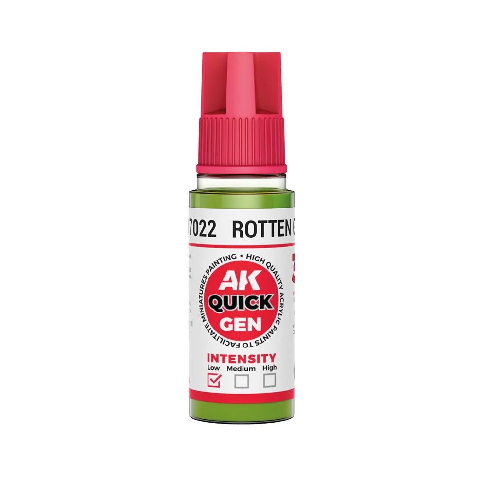 AK Interactive 17022 Quick Gen Rotten Green 18ml Acrylic Paint