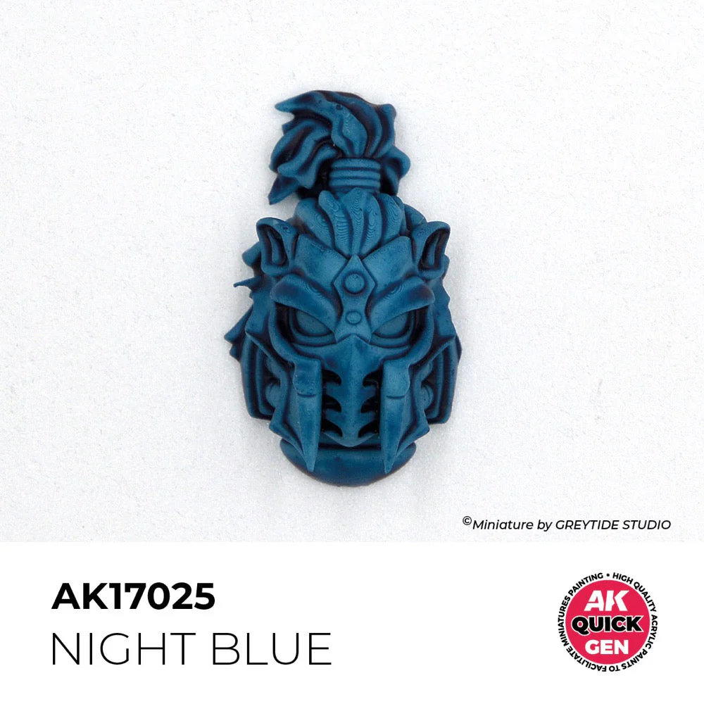 AK Interactive 17025 Quick Gen Night Blue 18ml Acrylic Paint - Image 3