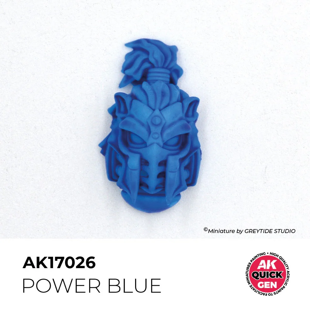 AK Interactive 17026 Quick Gen Power Blue 18ml Acrylic Paint - Image 3