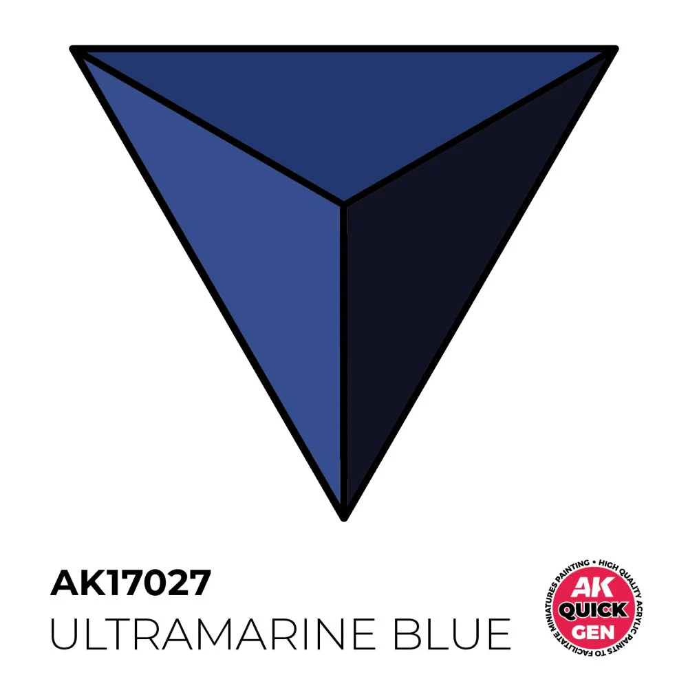 AK Interactive 17027 Quick Gen Ultramarine Blue 18ml Acrylic Paint - Image 2