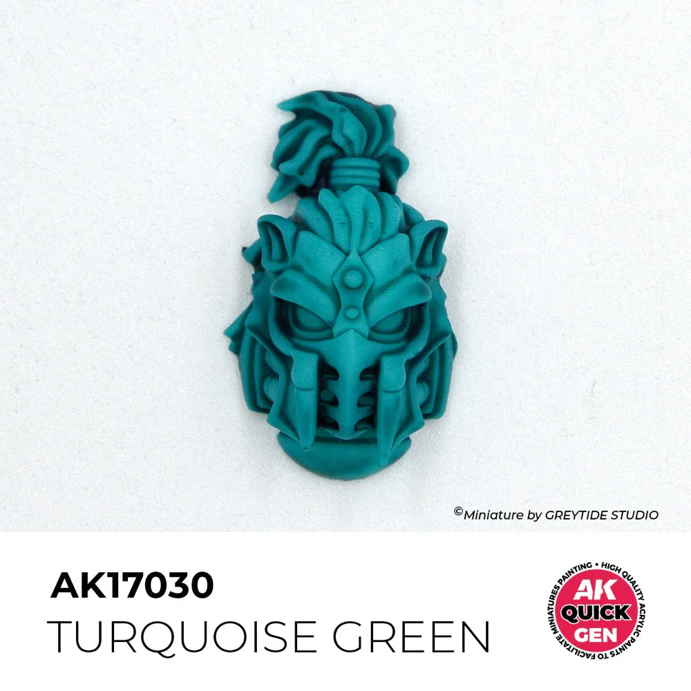 AK Interactive 17030 Quick Gen Turquoise Green 18ml Acrylic Paint - Image 3