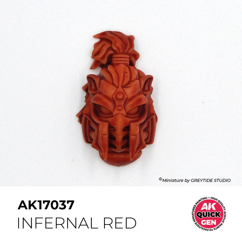 AK Interactive 17037 Quick Gen Infernal Red 18ml Acrylic Paint - Image 3