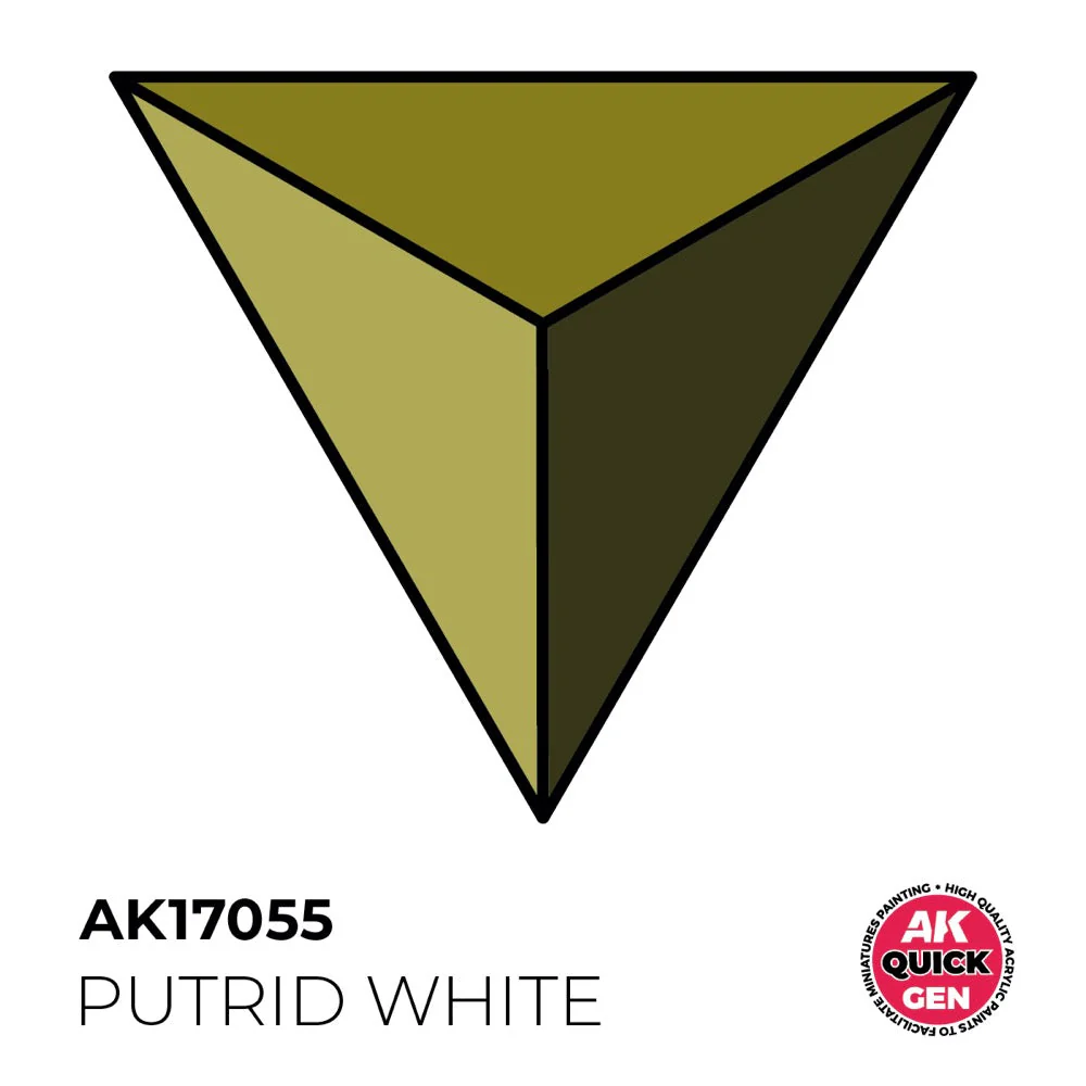 AK Interactive 17055 Quick Gen Putrid White 18ml Acrylic Paint - Image 2
