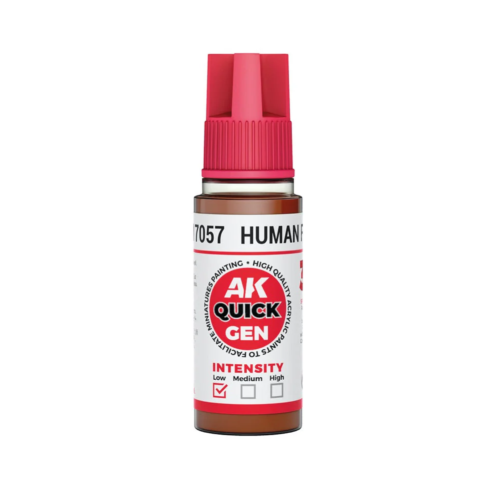 AK Interactive 17057 Quick Gen Human Flesh 18ml Acrylic Paint
