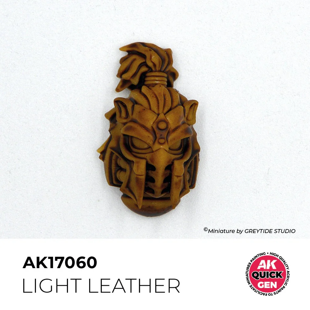 AK Interactive 17060 Quick Gen Light Leather 18ml Acrylic Paint - Image 3