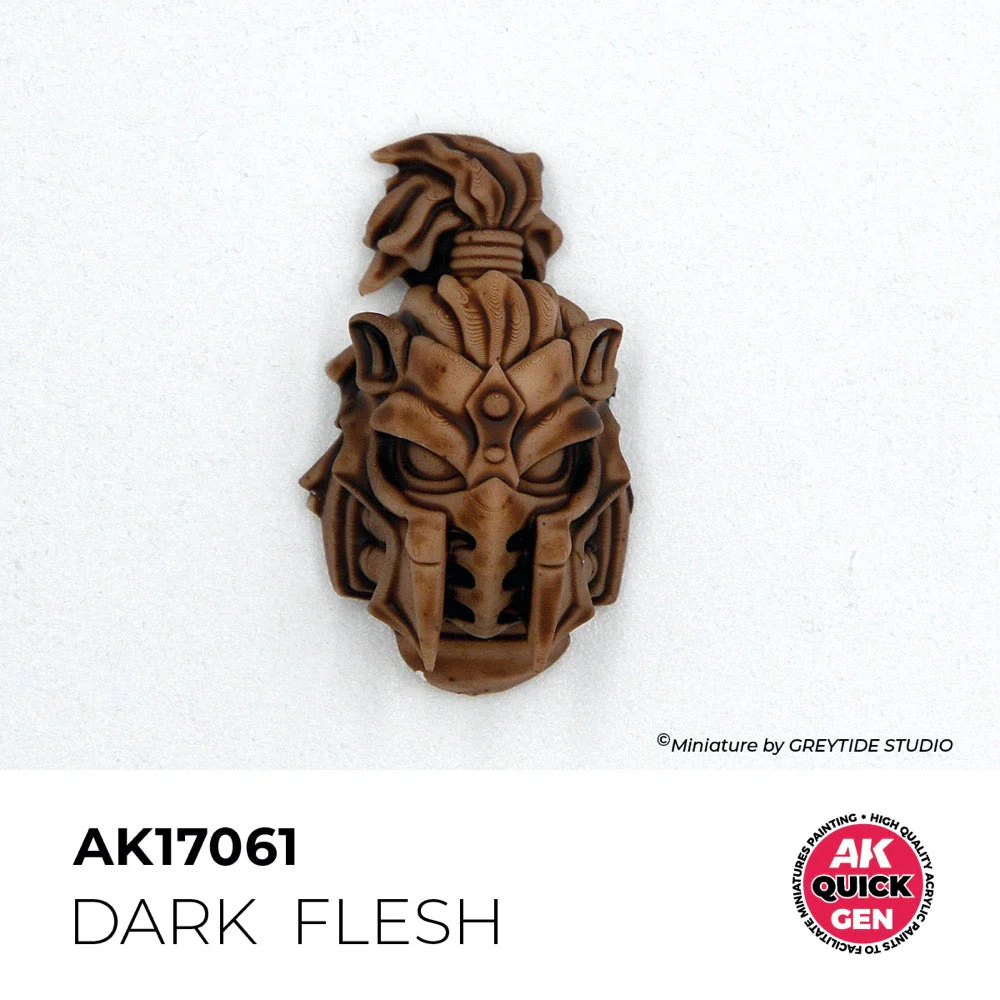 AK Interactive 17061 Quick Gen Dark Flesh 18ml Acrylic Paint - Image 3