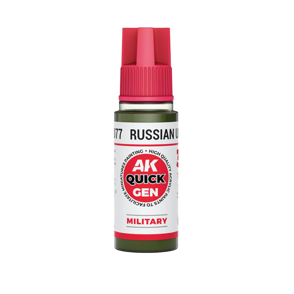 AK Interactive 17077 Quick Gen Russian Uniform 18ml Acrylic Paint