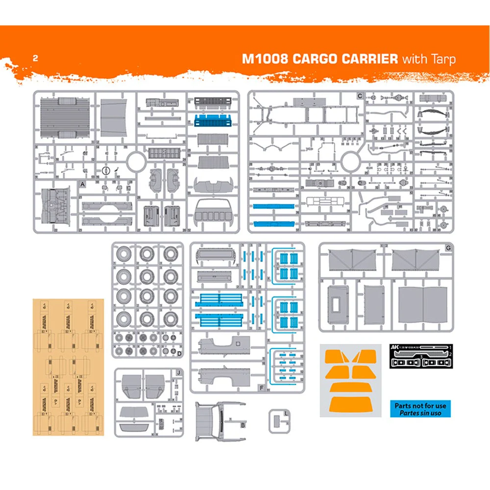 AK Interactive 35031 1/35 M1008 Troop Carrier With Tarp - Image 2