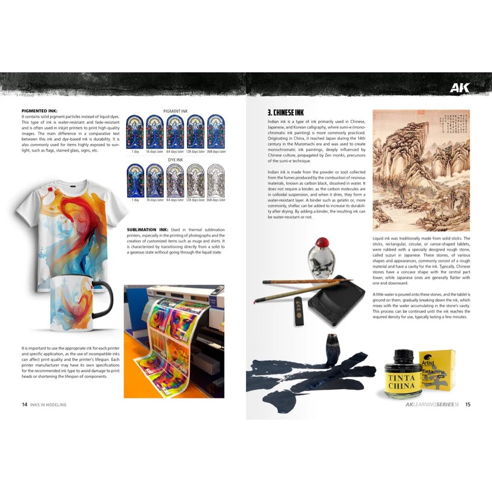 AK Interactive 540 Book Learning Series No.16 The Inks In Modeling English - Image 3