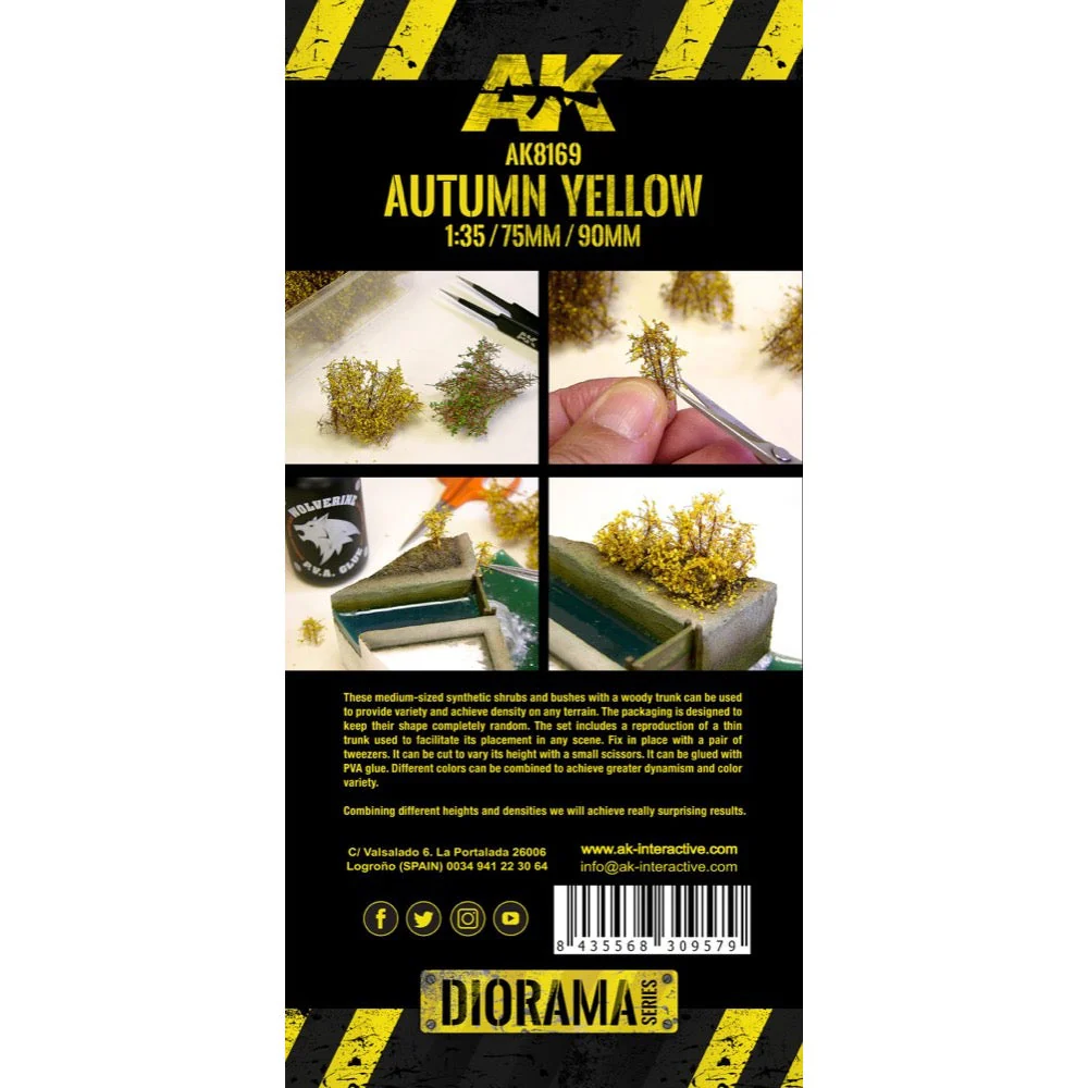 AK Interactive 8169 Dioramas Autumn Yellow Shrubberies - Image 3