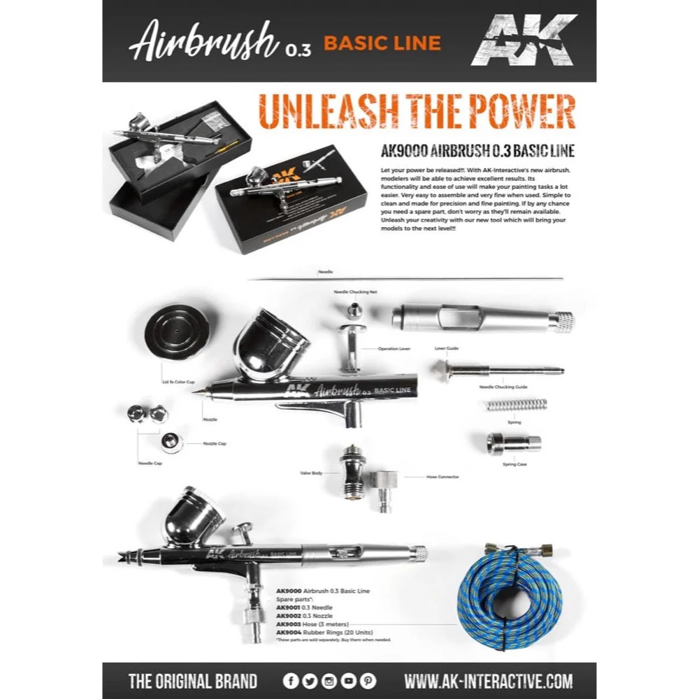 AK Interactive 9000 Airbrush Basic Line 0.3 - Image 4