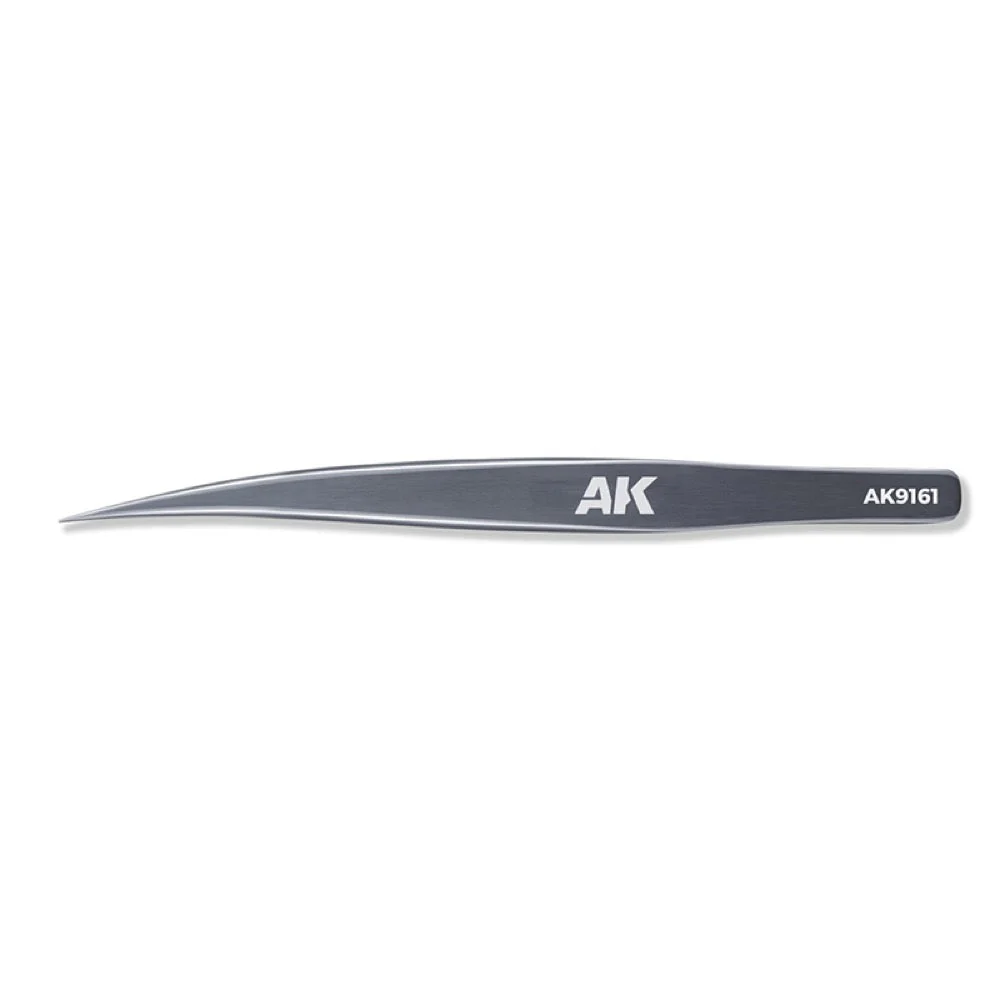 AK Interactive 9161 HG Angled Tweezers 01 Thin Tipped - Image 2