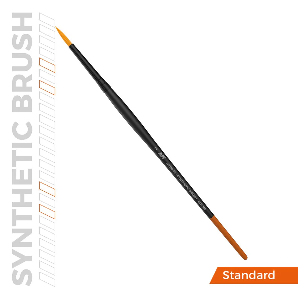 AK Interactive AKB009 Round 2 Synthetic Paint Brush - Image 3