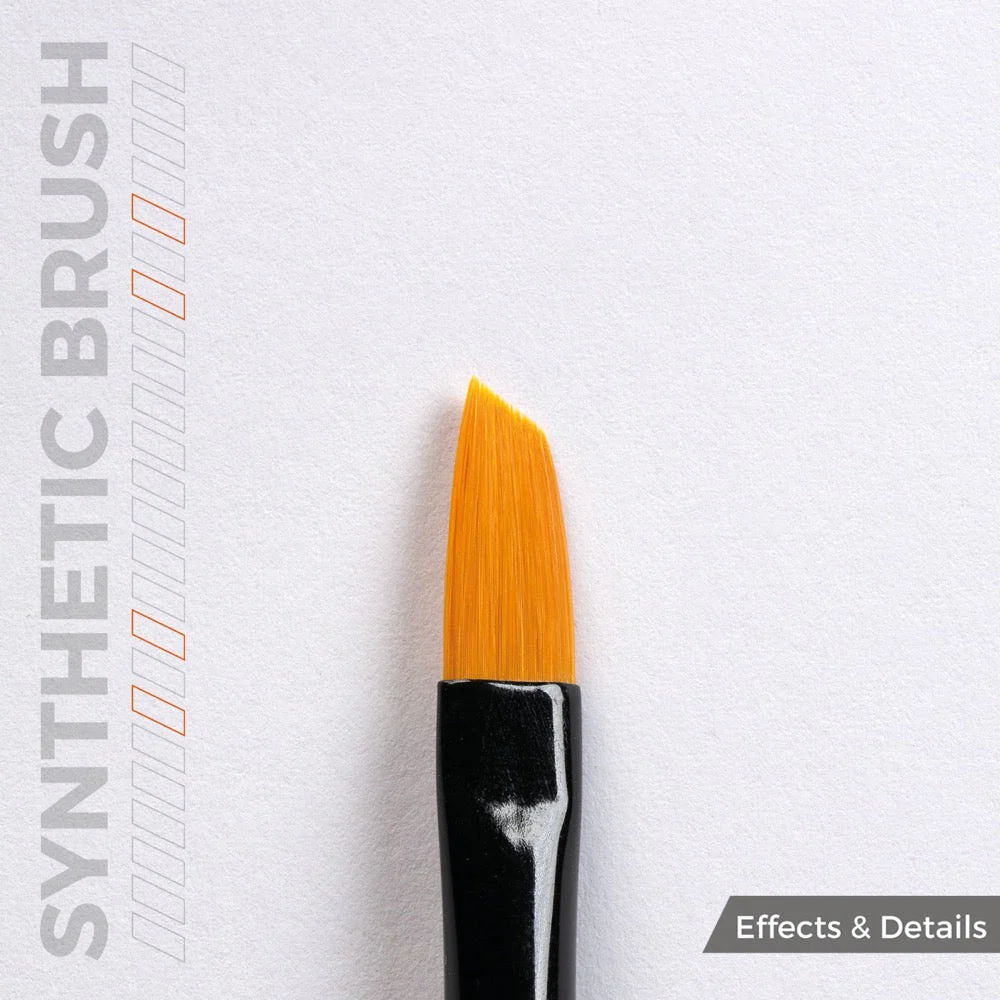AK Interactive AKB010 Angular Synthetic Paint Brush - Image 2
