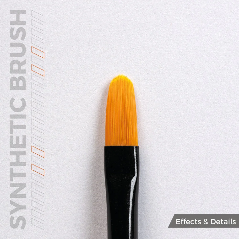 AK Interactive AKB016 Filbert 6 Synthetic Paint Brush - Image 2
