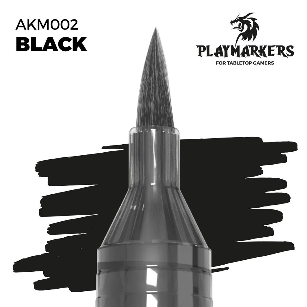 AK Interactive Playmarkers Black Acrylic Paint Marker - Image 3