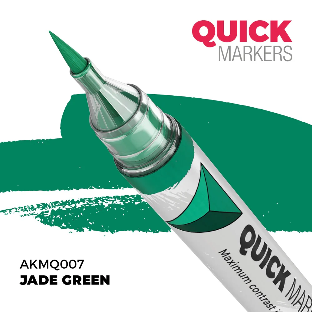 AK Interactive MQ007 Quick Marker Jade Green - Image 2