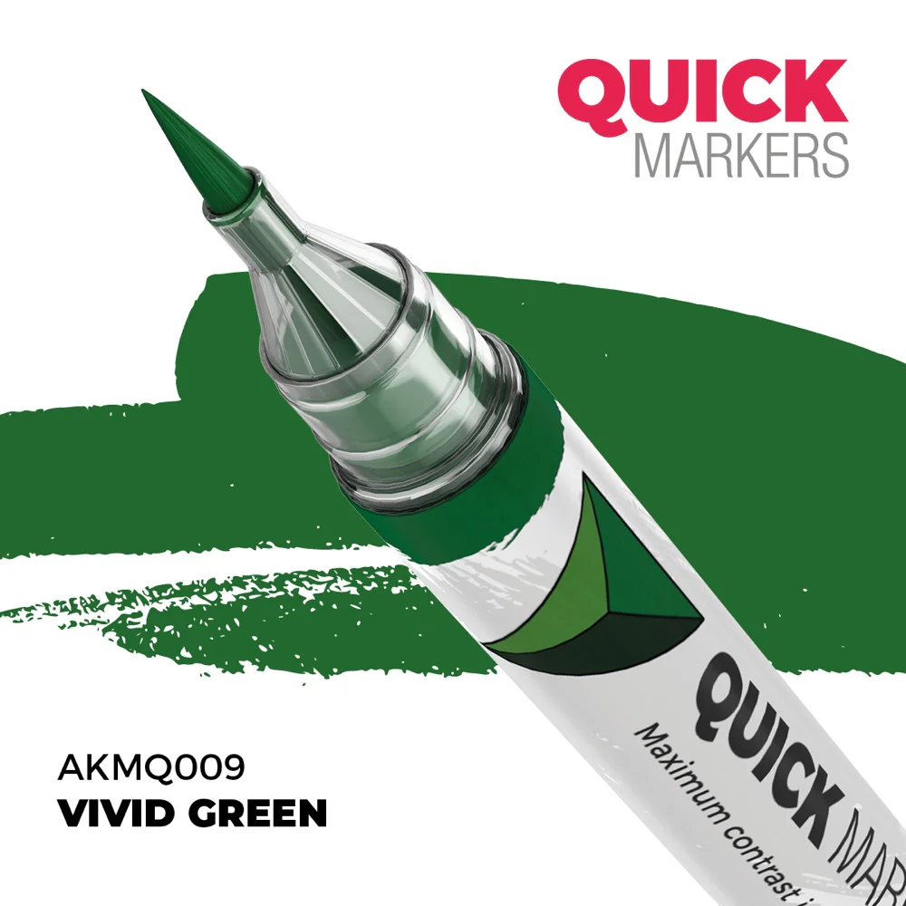 AK Interactive MQ009 Quick Marker Vivid Green - Image 2