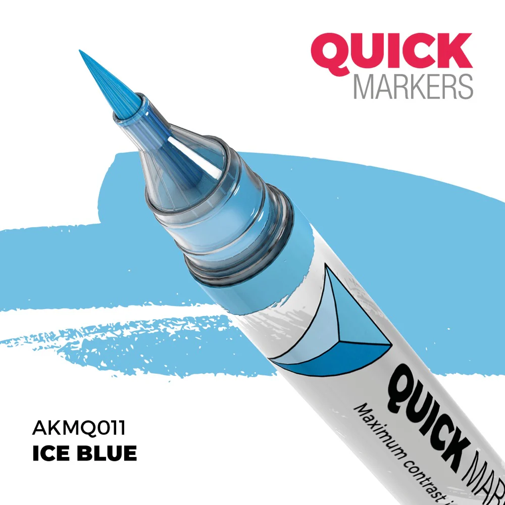 AK Interactive MQ011 Quick Marker Ice Blue - Image 2